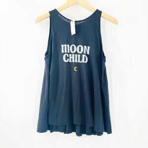 MICHELLE BY COMUNE Tank Moon Child Extra Small Swing Tie Back Boho Astrology NWT